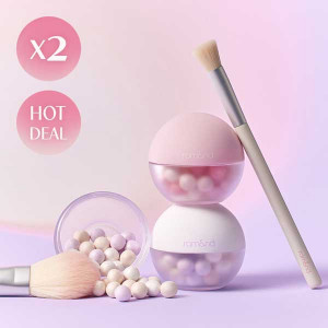 [R] Romand Sheer Powder Pearls  x2  Brush set